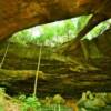 Natural Bridge.
(view up through
the 'hole')