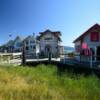 Homer Spit business fronts.
