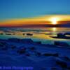 Sunset along the Bering Sea. Nome, Alaska
