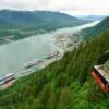 Aerial view of Juneau.
From the Mt Roberts Tramway.