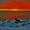 Bering Sea--Red sunset~