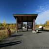 Tanana River roadside kiosk.
Mile 1254.
Alcan Highway.