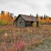 Rustic old cabin.
Mile 27.
Nabesna Road.