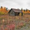 Rustic old cabin.
Mile 27.
Nabesna Road.