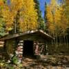 Close up view of this
old settler's cabin.