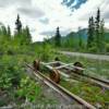 Early 1900's rail cart.
(Copper River &
Northwestern Railway)
Near McCarthy, AK.