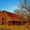 "Antique red-washed barn"
 near Danville, Arkansas