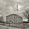 Mountain Home, Arkansas
Town Square & Courthouse.
(black & white)