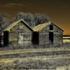 Early-mid 1900's storage sheds-near Peace River, Alberta