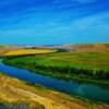 Kneehills River-near Nacmine, Alberta