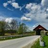 1845 Guthrie Covered Bridge.
(south angle)
Near Campbell Corners, QC.