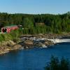 An aerial view of the
1931 Savoyard Covered Bridge.
Near Grand Remous, QC.