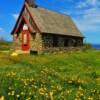 "Stone Church"  near Ste-Anne-Des-Monts, Quebec