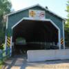 Pont du Lac Ha! Ha!
Covered Bridge.
(close up)
Boileau Township, QC.