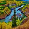 Northern British Columbia's Stikine River-along the scenic Telegraph Creek Road