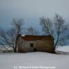 Snowy March day-north of Gimli, Manitoba