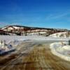 "Lake Portage" northeast of Yellowknife, NWT on the winter ice road