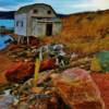 Old fishing hut-near Lodge Bay, Labrador