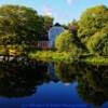 Tranquil August evening on Lake George, Nova Scotia