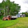 1940's farm haul antique truck-near North Battleford, SK~