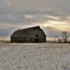 Another view of this 
austere old barn.
Near Lewvan.