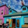 Quaint summertime tourists shops-Dawson City