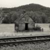 Another B&W shot of the
1902 Hilt, CA schoolhouse.