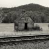 Another B&W shot of the
1902 Hilt, CA schoolhouse.