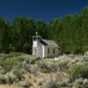 Doyle Chapel nestled among the pines.