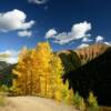 "Looking east" on the 
Ophir Road during the early evening.