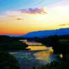 Rifle Colorado sunset-on the Colorado River.