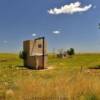 Old water pump house.
(north angle)
Near Truckton, CO.