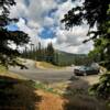 One of a number of 
'hairpin turns'
Guanella Pass Road.