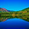 Peaceful morning on Beaver Lake-near Marble, Colorado