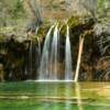 Close up view of the falls of
Hanging Lake.
