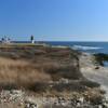 Point Judith Lighthouse.
(distant view)
Narragansett Bay.