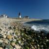 Point Judith Lighthouse.
(west panorama view)
Narragansett Bay.