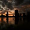 Another peek at this
bronze sunset on Lake Eola.