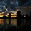 Sunset on Lake Eola.