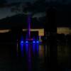 Beautiful blue fountain colors.
Orlando's Lake Eola.