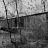 Cromer's Mill Covered Bridge.
(B&W east angle)
Franklin County, GA.