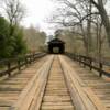 Red Oak Creek 
Covered Bridge.
(north approach)
Near Woodbury, GA.