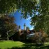 Grosse Pointe Lighthouse.
(from under the tree)