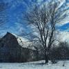 Picturesque old barn and farm in
Macon County, Illinois.