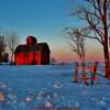 'Barn-on-a-barn' near Belvidere, Illinois