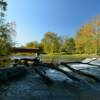 Cataract Falls & Covered Bridge.
(looking down stream)