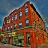 Nashville, Indiana.
Old Lodge Building-shops~