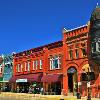 Harlan, Iowa.
Town Square businesses~