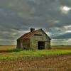 1950's storage 
'walk-through' shed.
Near Blencoe, Iowa.