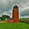 J.H. Williamson Farm.
Grain silo & storage shed.
Van Meter, Iowa.